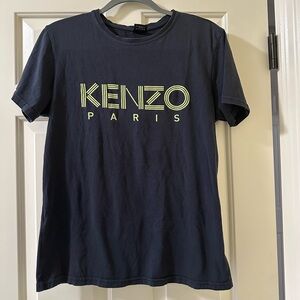 Kenzo Paris designer blue t shirt unisex L